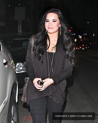 Demi (27) - Demi - March 4 - Leaving Dan Tana Restaurant in Hollywood CA