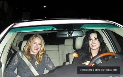 Demi (29) - Demi - March 4 - Leaving Dan Tana Restaurant in Hollywood CA