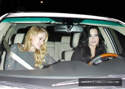 Demi (30) - Demi - March 4 - Leaving Dan Tana Restaurant in Hollywood CA