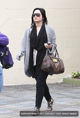 Demetria (8) - Demi - April 6 - Heading to a meeting in Studio City CA