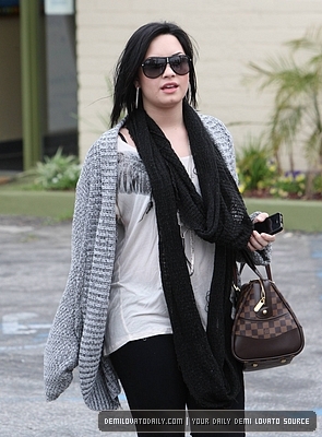 Demetria (16) - Demi - April 6 - Heading to a meeting in Studio City CA