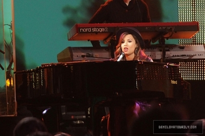 Demetria (37) - Demi - October 30 - Performs at the El Capitan Theater in Hollywood
