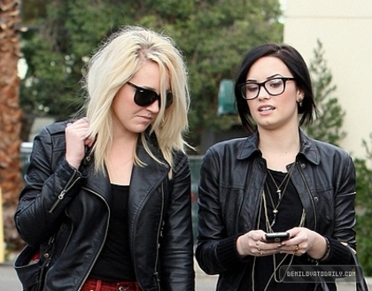 Demetria (9) - Demi - January 16 - Heading to lunch at Bob Big Boy Restaurant