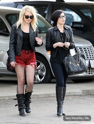 Demetria (11) - Demi - January 16 - Heading to lunch at Bob Big Boy Restaurant