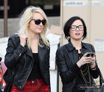 Demetria (22) - Demi - January 16 - Heading to lunch at Bob Big Boy Restaurant