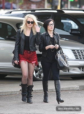 Demetria (30) - Demi - January 16 - Heading to lunch at Bob Big Boy Restaurant