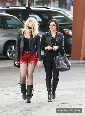 Demetria (34) - Demi - January 16 - Heading to lunch at Bob Big Boy Restaurant