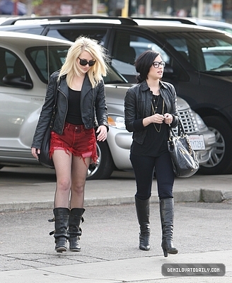 Demetria (36) - Demi - January 16 - Heading to lunch at Bob Big Boy Restaurant