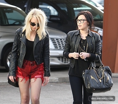 Demetria (39) - Demi - January 16 - Heading to lunch at Bob Big Boy Restaurant