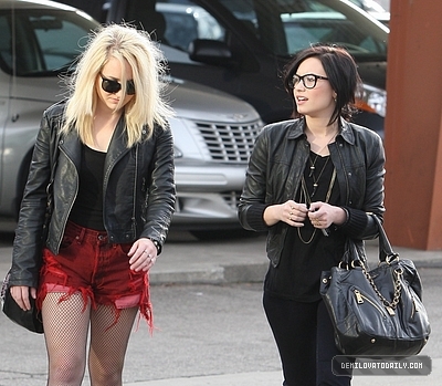 Demetria (44) - Demi - January 16 - Heading to lunch at Bob Big Boy Restaurant