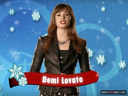 Demitzu (10) - Demi - Camp Rock - 2008 - Happy Holidays from the Cast of Camp Rock