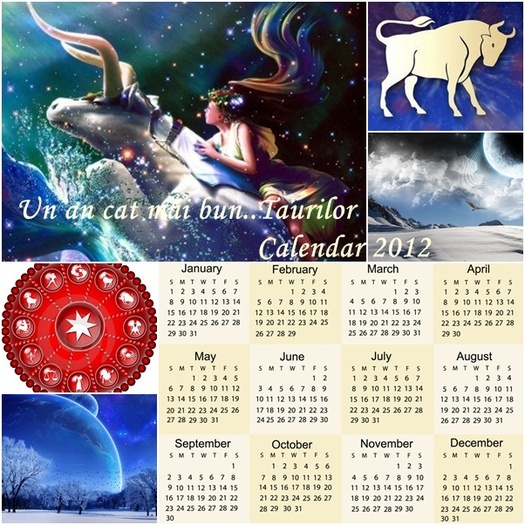 taur - Un calendar pentru fiecare zodie