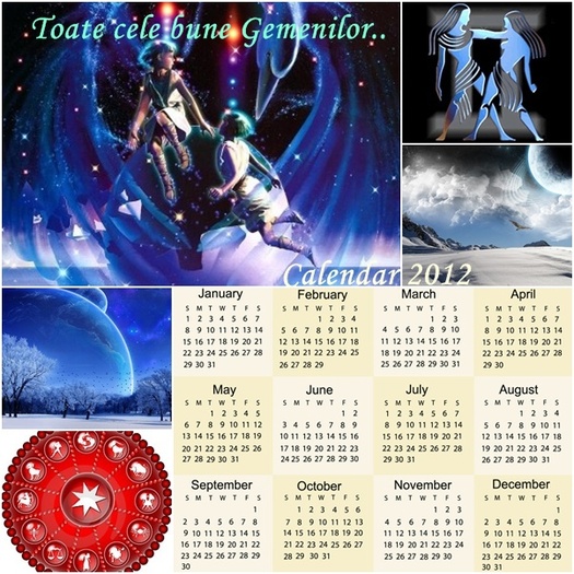 gemeni - Un calendar pentru fiecare zodie