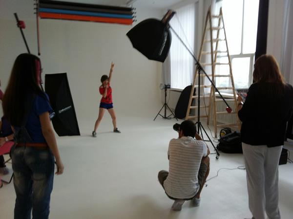 Anca - Making of La-La photo shooting