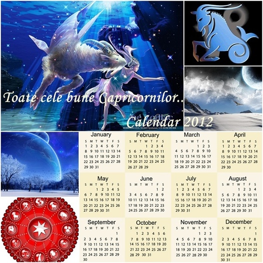 Capricorn - Un calendar pentru fiecare zodie