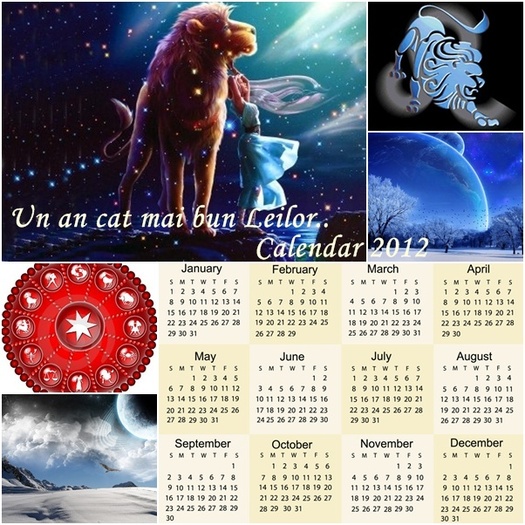 leu - Un calendar pentru fiecare zodie