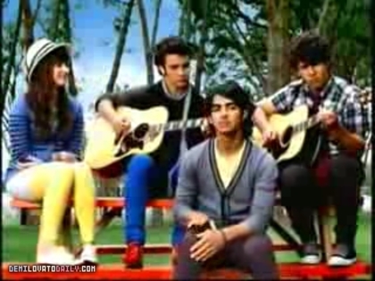 Demi and Jonas (11) - Demi - 2008 - Camp Rock - Back To School Sweepstakes Commercial