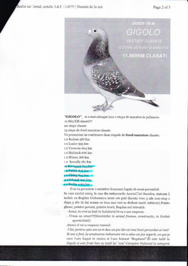 Marca...; Prof.Tanasa I,zb.Berlin National 2011(1063 km)
