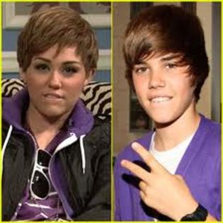 justin bieber and miley cyrus fun photo - Justin Bieber and Miley Cyrus fun photo