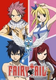 Natsu Dragneel,Lucy Heartefillia,Happy,Gray Fulbuster,Erza Scarlet - Fairy tail