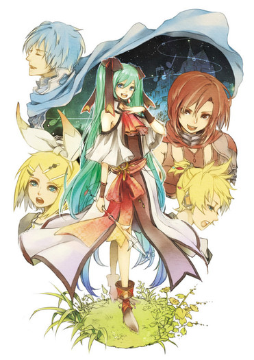 moe 171319 hatsune_miku kagamine_len kagamine_rin kaito meiko reika_(clovia_studio) vocaloid - Cei mai buni prieteni