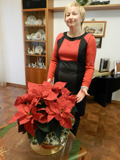 Dorina con la Stella di Natale