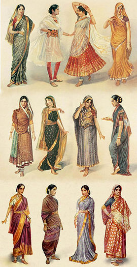 309px-Styles_of_Sari - Cultura indiana