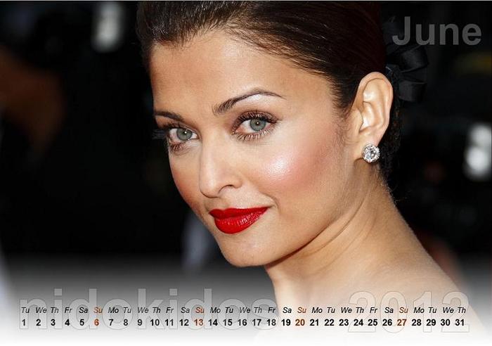 aish:* - calendare cu  actori indieni 2012