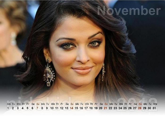 aish:* - calendare cu  actori indieni 2012