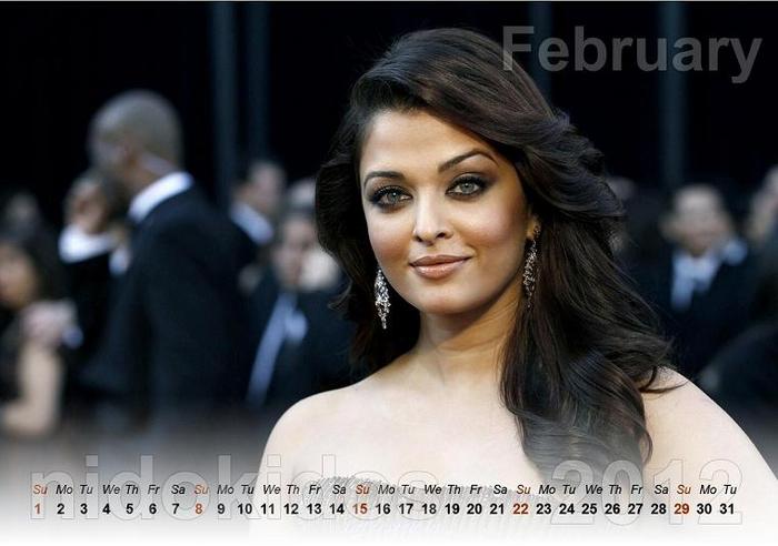 aish:* - calendare cu  actori indieni 2012