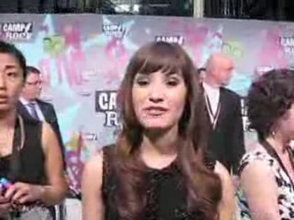 Demz (8) - Demi - Popstars Interview at the Camp Rock Premiere