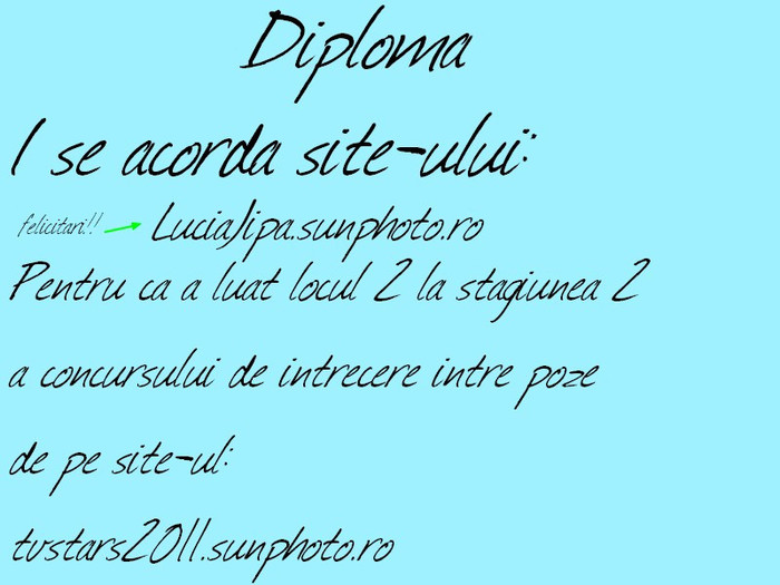 LuciaJipa diploma - Premii concurs-stagiunea II