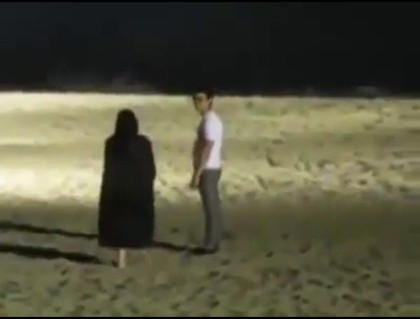bscap0040 - Demilush and Joe - Huging on beach