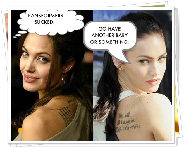 haha - Angelina And Megan fox