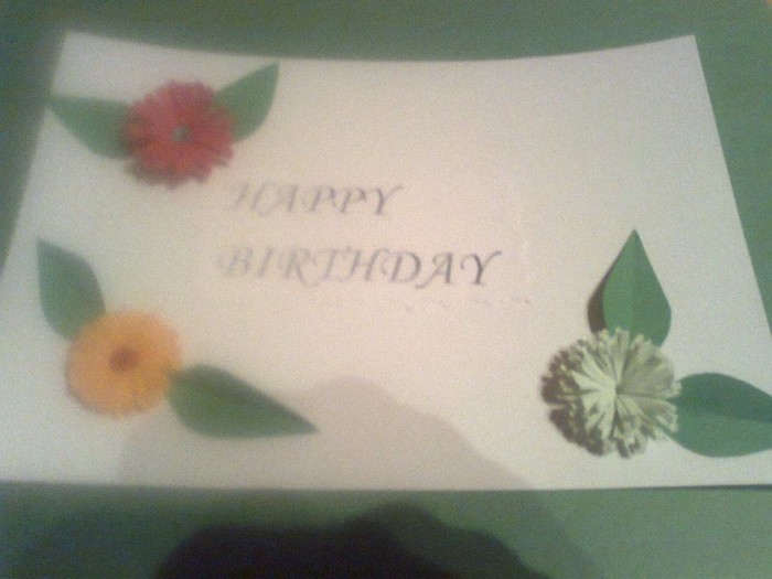 birthday card(2) - quilling