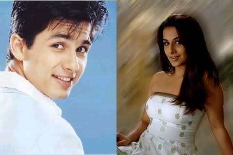 Shahid Kapoor and Vidya