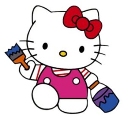 Hello-Kitty-painting - helo kitty