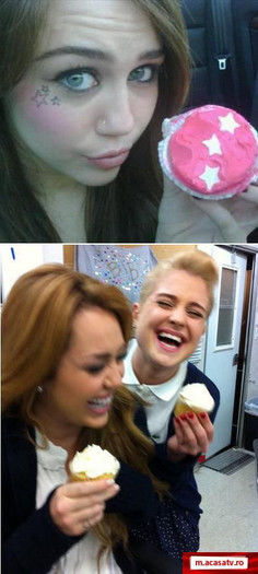 8 - Miley Cyrus e innebunita dupa cupcakes