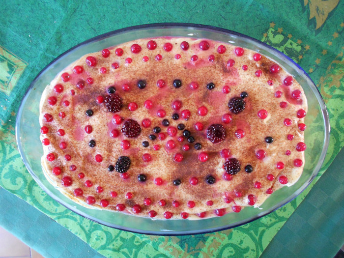 tiramisù cu fructe de pàdure