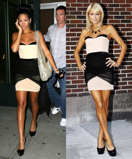 awang-dress-rihanna-paris-hilton - paris hilton