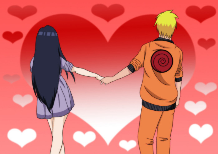 naruhina in drum spre petrecere