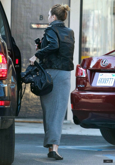 2 - Miley Cyrus At a Laser Tattoo Removal Office in LA - November 22