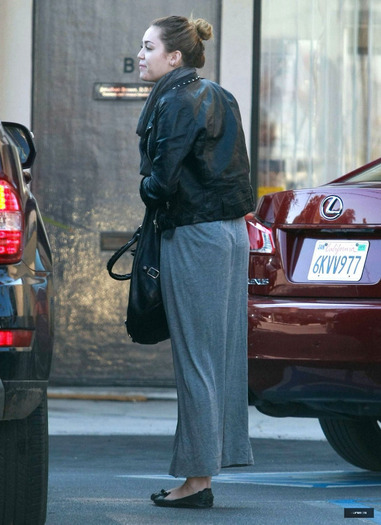 3 - Miley Cyrus At a Laser Tattoo Removal Office in LA - November 22