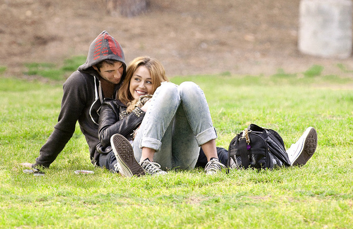 002 - Miley Cyrus At Griffith Park in Los Angeles with Josh Bowman