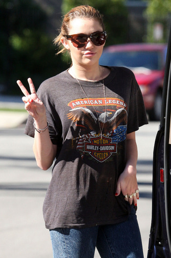 004 - Miley Cyrus Out and about in Beverly Hills