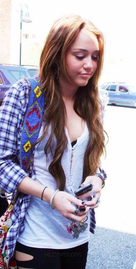 3 - Miley Cyrus Arriving to the Recording Studio in Burbank - February 13 2010