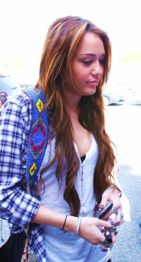 4 - Miley Cyrus Arriving to the Recording Studio in Burbank - February 13 2010