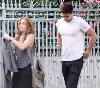 1 - Miley Cyrus At Liam Hemsworts House in Beverly Hills