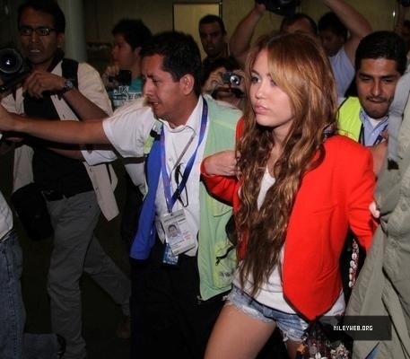 2 - Miley Cyrus At the Airport in Mexico City - May 26