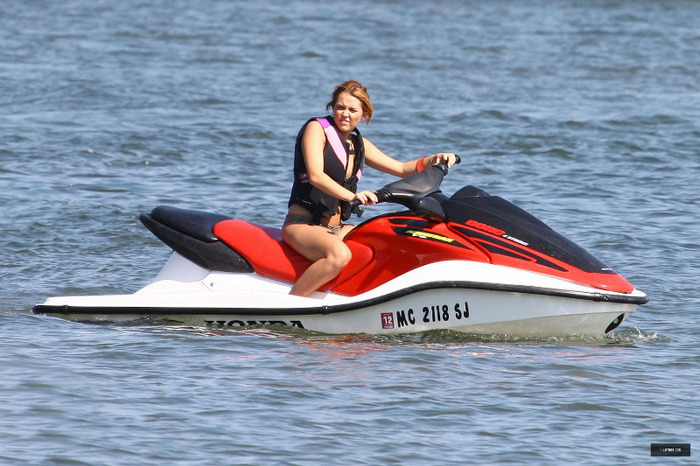 14 - Miley Cyrus At the Beach in Michigan - July 31